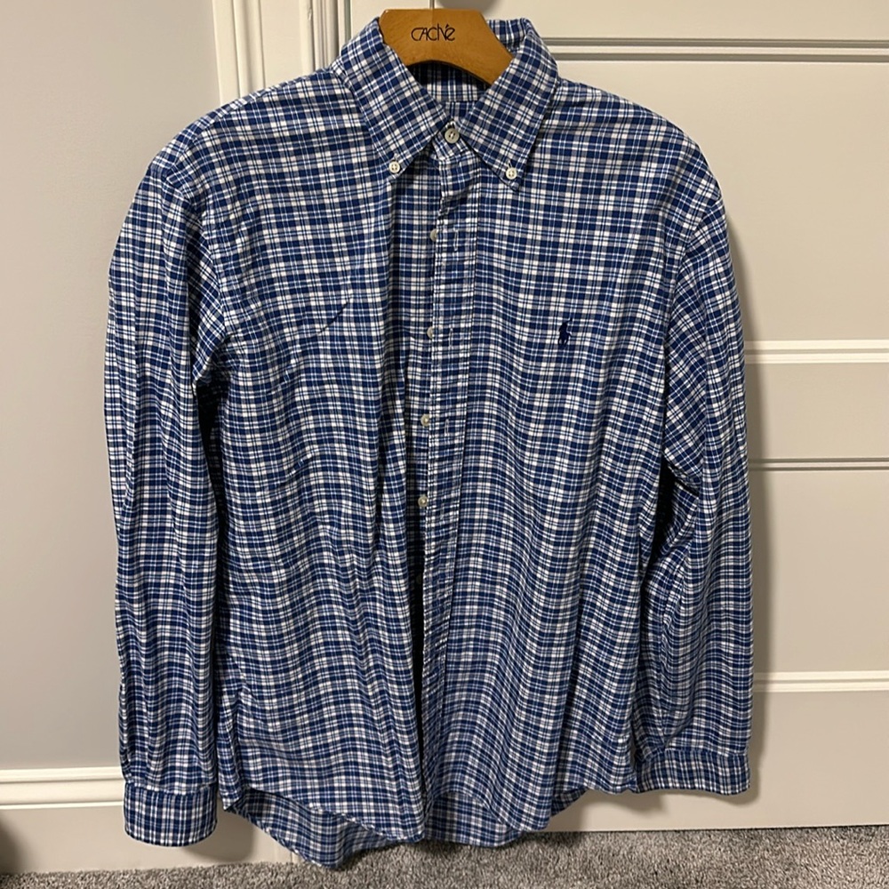 Ralph Lauren Blue Button Down Size Medium